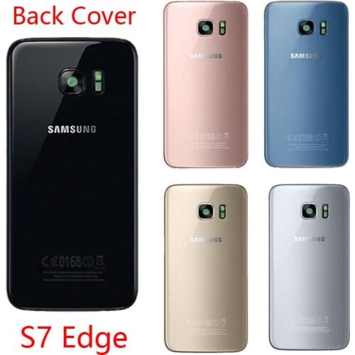 5.5'' ORIGINAL for SAMSUNG Galaxy S7 Edge G935 G935F Battery Back Cover Glass Housing Replacement with Camera Glass Lens