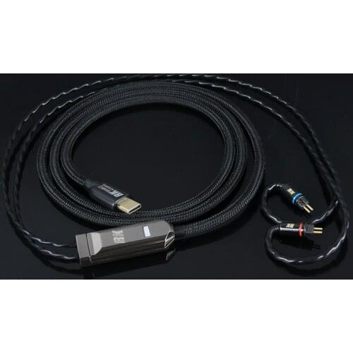 RANKO ACOUSTICS RAC-6010 6N OCC Copper Cable with Built-in DAC AMP Type C to 078/MMCX MQA Support/up to DSD512/32bit/768KHz