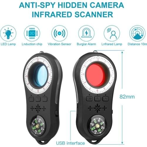 Anti Spy Surveillance Camera Detector Wireless Signal Anti-covert camera finder Signal Lens RF Tracker Detect Wireless Products
