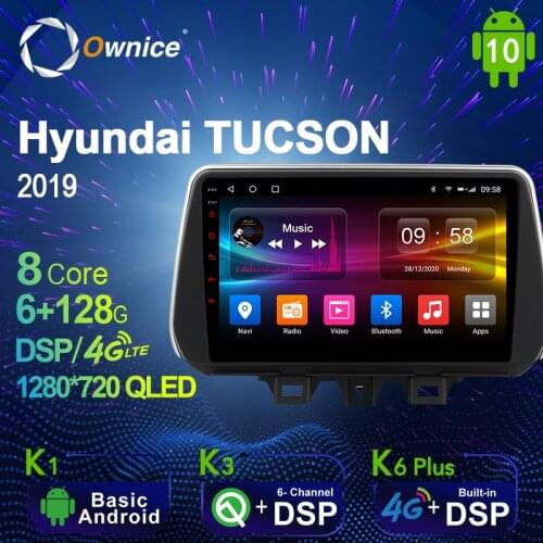 Ownice 1280*720 Android 10.0 K3 K6 Plus Car Multimedia Auto Radio for Hyundai TUCSON 2019 4G LTE Audio GPS Player 8 Core