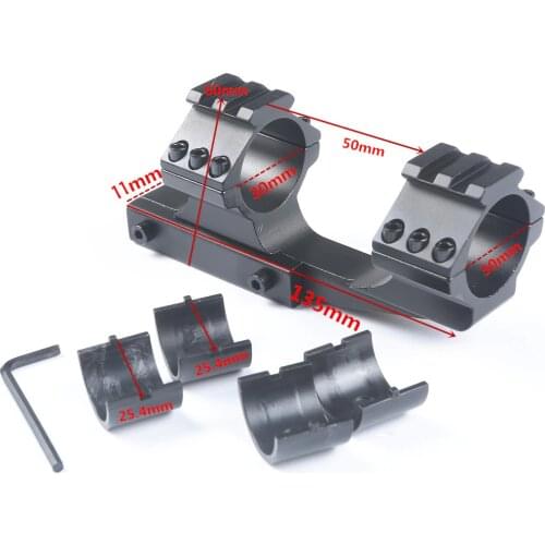 Quick Release 30mm One Piece Offset Cantilever Dual Ring Picatinny Scope Mount Rail 11mm Gun Offset Extended