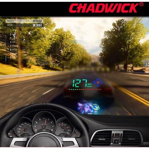 HUD Digital GPS Speedometer Head Up Display Auto Windshield Projector Electronics Car Speed Projector CHADWICK A2 accessories