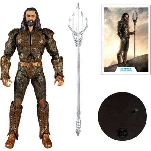 Original 7-Inch Mcfarlane Toys Dc Multiverse Justice League Aquaman Action Figure Model Decoration Collection Toy Birthday Gift