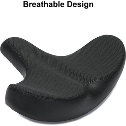 PU Leather Bicycle Saddle PP Plastic Bottom Shell Big Ass Saddle Practical