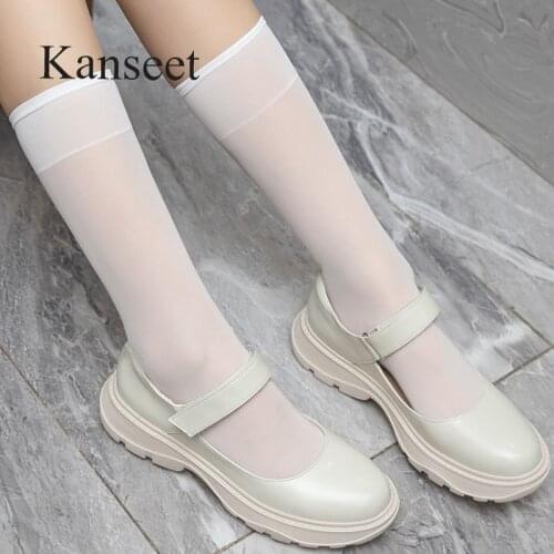 Kanseet New Women Pumps 2021 Spring Autumn Round Toe Genuine Leather Handmade Concise Footwear Casual Shallow Mid Heels Shoes