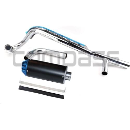 Premium 28mm Apollo Double Exhaust Pipe Bullet Cross Country Motorcycle Dirt Pit Bike Exhaust Kit 50cc 70cc 90cc 110cc 125cc