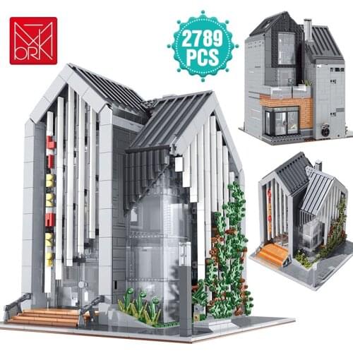 Ideas Street View Architecture Building Blocks Library Bricks DIY Educational Toys Birthday Gift For Children Adult