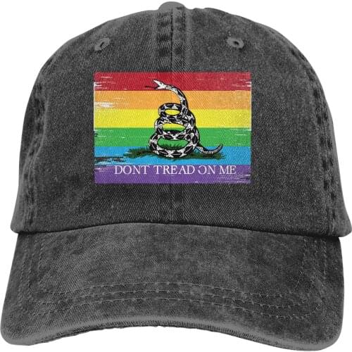 Gadsden Flag LGBT The Baseball Cap Peaked capt Sport Unisex Outdoor Custom Don't Tread On Me USA Hats