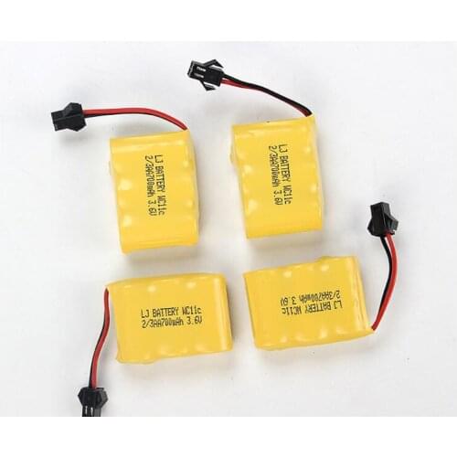 10pcs/lot MasterFire 3.6V 700mah 2/3AA NI-CD Battery Remote deformation car Electric toys robot rechargeable batteries with plug