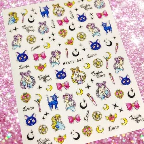 Cartoon Girl 3D Back glue Nail decal Nail sticker Nail decoration Nail art Nail tool Nail ornament