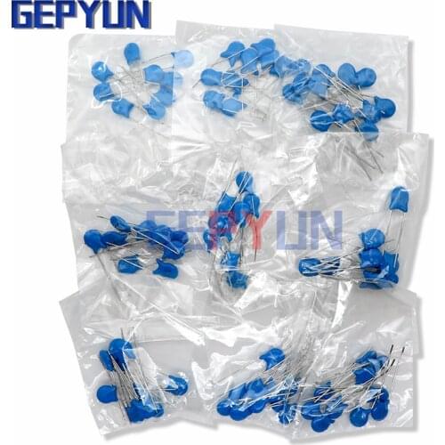 100PCS/lot 2KV high voltage ceramic capacitor Assortment Kit 2KV 102K 221K 332K 471K 472K 561K 681K 821K Ceramic Capacitors set