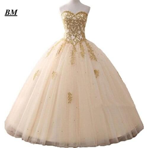 New Stock Cheap Quinceanera Dresses 2019 Ball Gown Beaded Sweet 16 Dresses Formal Prom Party Gown Vestido De 15 Anos BM40