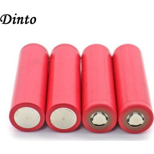 Dinto New 2pcs/lot NCR18650BF 3400mAh Battery Rechargeable Li-ion for Sanyo 3.7V Batteries