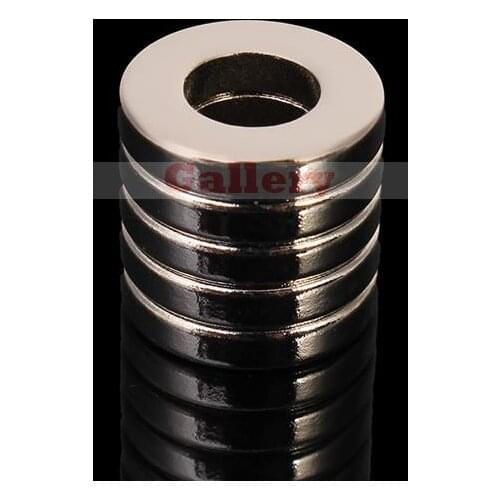 15 Pcs N35 10x5x2mm Strong Ring Countersunk Rare Earth
