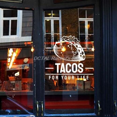 Restaurant Decor Tacos Vinyl Wall Decal Kitchen Dining Room Sticker Bar Drink Art Sticker