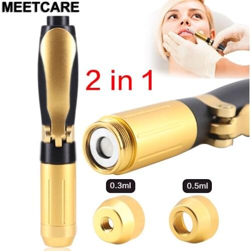 2 in 1 Hyaluron Pen High Pressure Hyaluronic Acid Pen High density Metal for Anti Wrinkle Lifting Lip Meso Gun Lip Injection