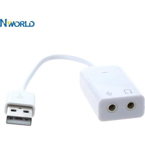 Sienoc USB 2.0 Virtual 7.1 Channel Xear 3D External USB Sound Card Audio Adapter for Windows XP 7 8 Linux Vista Mac OS