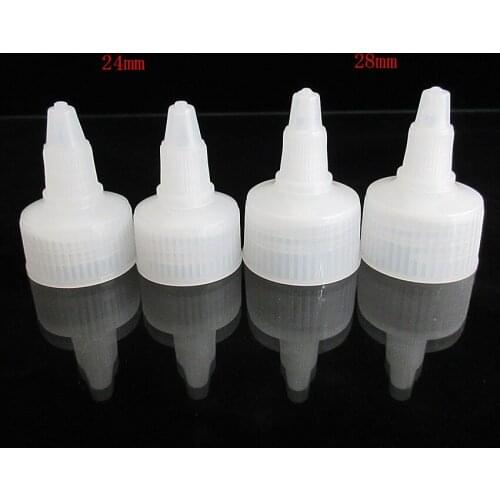 100pcs Internation Standard,24MM 28MM Plastic Twist Cap for PE/PET bottle,Brand New Tattoo Bottle Cover,E liquid Bottle Seal Cap