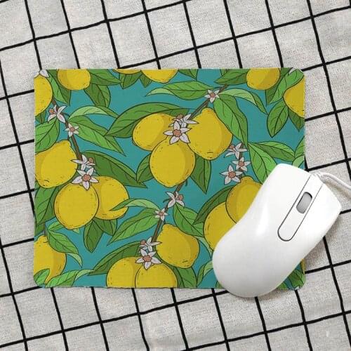 Good Use Yellow Cute Lemon pattern Comfort small Mouse Mat Gaming Mouse pad Pattern Soft gaming Accessories mousepad