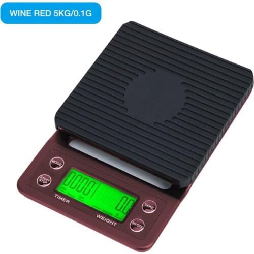 Coffee Scale Food Scale Kitchen Scale with Timer and Silicone Pad Christmas Gift