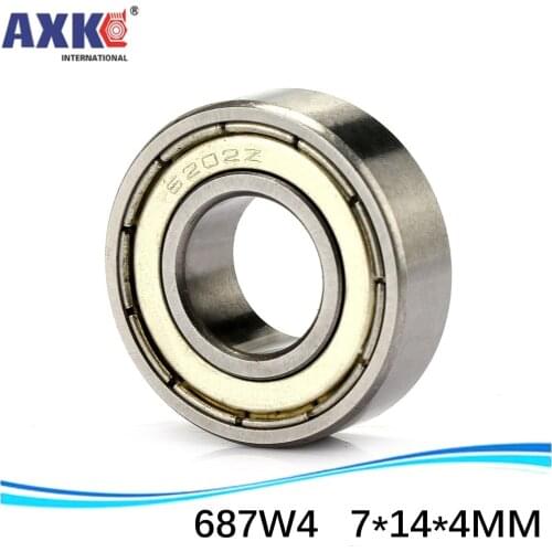 High Quality S687W4 S687ZZ S687ZZW4 S687/4 ZZ S687 7*14*4 stanless steel miniature deep groove ball bearing
