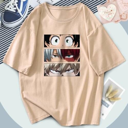 My Hero Academy Oversized T-shirt for Woman Summer O Neck Short Sleeve Top S-XXXL Comfortable Personality Creativity Kawaii Tops