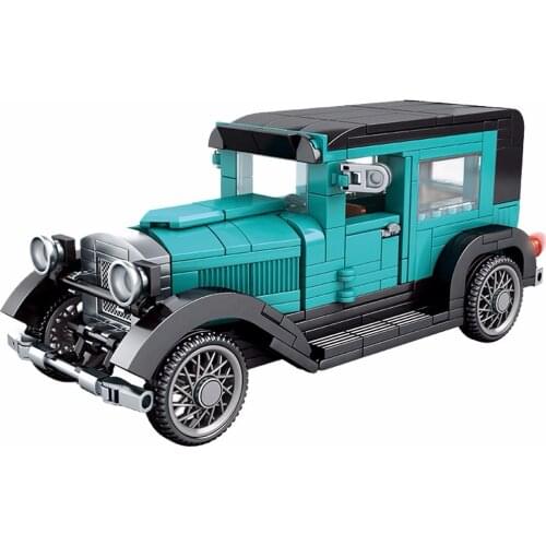 Famous Car 1930 Building Blocks Speed champion Pull Back Mode Model Blocks Child Toys Gift Boy Birthday Gift