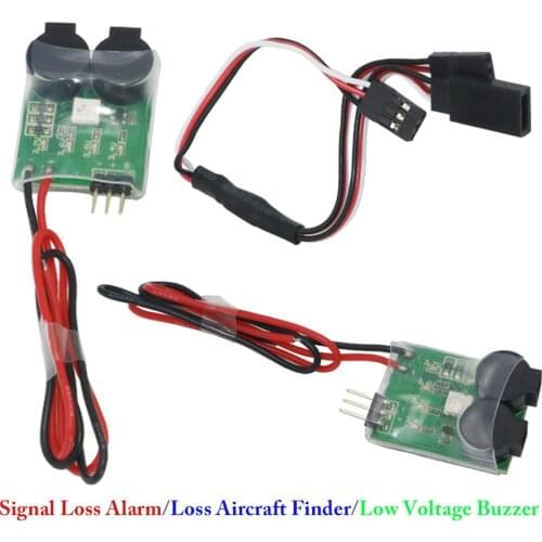 1pcs 3 in 1 Signal Loss Alarm & Loss Aircraft Finder & Low Voltage Buzzer 2-6S RC Lipo Battery Voltage Meter Monitor Tester