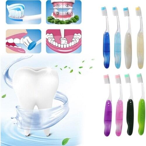 1pc Foldable Soft Hair Portable Toothbrush Travel Camping Hiking Outdoor C1FF