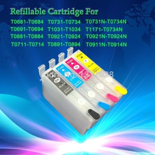 INK WAY 10 SETS T0711 -T0714 Comes with the latest Auto Reset Chips for 78 D92 D120 DX4000 DX4050 DX4400 DX4450 DX5000 DX5050