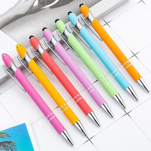 10pcs/lot Touch Ball Pen Business Office School Office Stationery Ballpoint Pen Financial Ball Point Pens Back To School