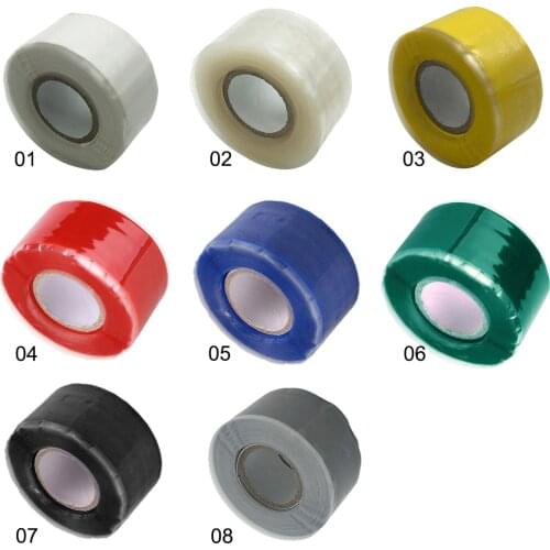 300cm New Waterproof Self-adhesive Silicone Rubber Sealing Insulation Tapes for Cable Tape Sealers Adhesives 8color