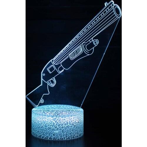 3D LED Lamp 7 Colors Touch Switch Table Desk Light Acrylic Illusion Room Atmosphere Lighting Game Table Lamp For Bedroom