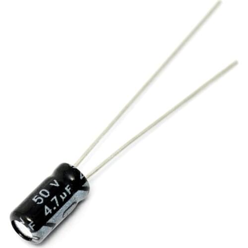 50PCS/LOT Electrolytic Capacitor 50V/4.7uF 4*7mm 50V 4.7UF