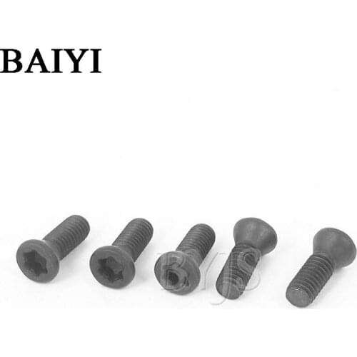 50pcs M4x8mm M4 x 10mm M4x12mm M4x16mm Hexagon Socket round head Screw Carbide Inserts Lathe Tool M4*8 M4*10 M4*12 M4*16 Screw