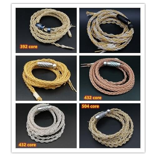 7n single crystal copper silver plated wire 8 share with splitter(without plug)