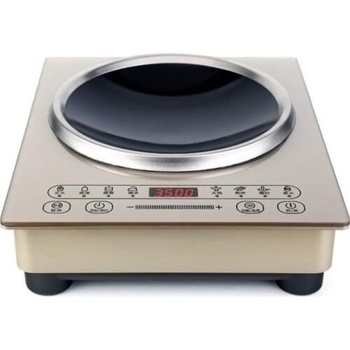 Household 3500W Embedded Induction Cooker Cooktop High Power Concave Induction Cooker Commercial Concave Stir-Fry Stove Cooker
