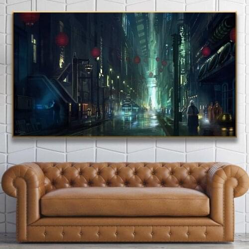 Future Sci-Fi City Metro Cyberpunks Full square Diamond painting round drill DIY diamond art 5d mosaic full embroidery art A1137