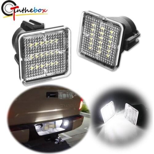 Gtinthebox Error Free Canbus White LED Car License Number Plate Lights For 2014-2019 Toyota Tundra, For 2016-2019 Toyota Tacoma