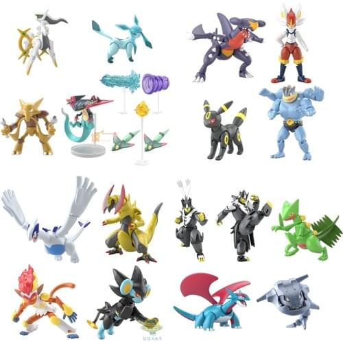 Bandai Genuine CANDY TOY Pokemon Umbreon Sceptile Salamence Steelix Joints Movable Limited Action Figure Ornament Model Toys