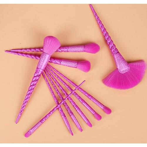 7/10Pcs/Set Makeup Brush Set High Quality Natural Synthetic Hair Nake Up Brush Tools Kit Professional Makeup Brushes