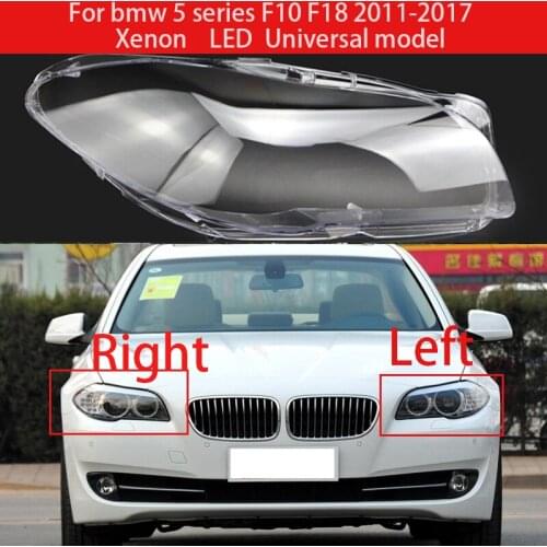For Bmw 5 Series F18 F10 2011-2016 Headlamps Lampshade Transparent Glass Lampshade Lens Housing Headlight Transparent Shell