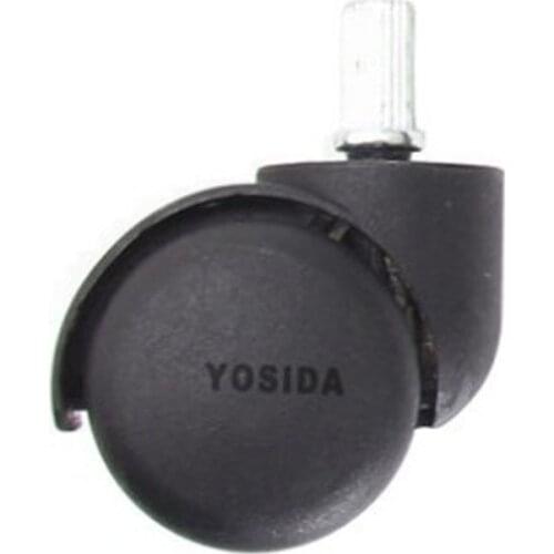 New 2'' Ball Double Bearing Durable Nylon Rubber Swivel Castor Wheels Rolling Caster Home Office Computer Chair Castor