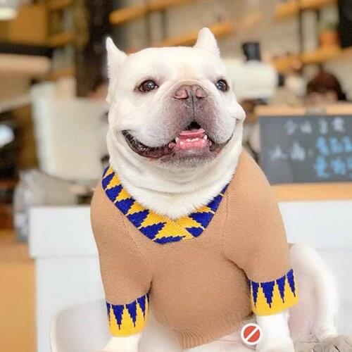French bulldog clothes pet winter sweater pet winter clothes fashion brand Pug Schnauzer than bear Shiba Inu clothes