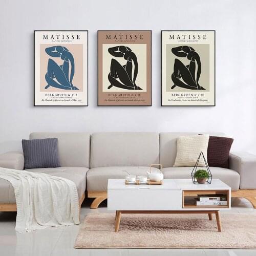 Matisse Female Body Poster Neutral Vintage Canvas Painting Abstract Art Print Modern Wall Picture For Living Room Home Decor