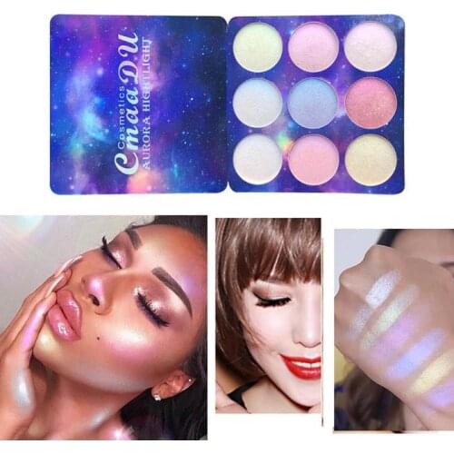 9 Colors Professional Eye Shadow Starry Blue Glitter Eye Shadow Natural Waterproof Long Lasting Eye Makeup Cosmetics TSLM1