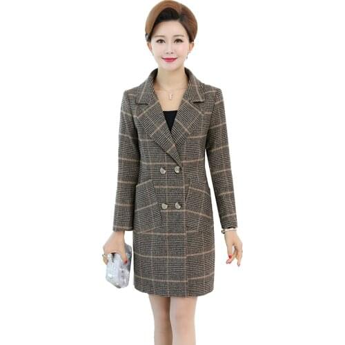 Женские шерстяные пиджаки QEWSDRFG China At AliExpress