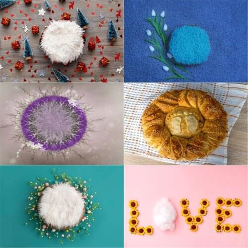 Photo Studio Props Newborn Baby Photography Backdrop Sunflower Decoration Solid Color Vinyl Background Cloth Birthday Photograph