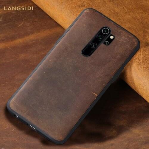 Luxury Original Leather case For Xiaomi redmi note 8 8Pro 8T K20 shockproof cover For xiaomi Mi 9T PRO 9lite CC9 Genuine leather