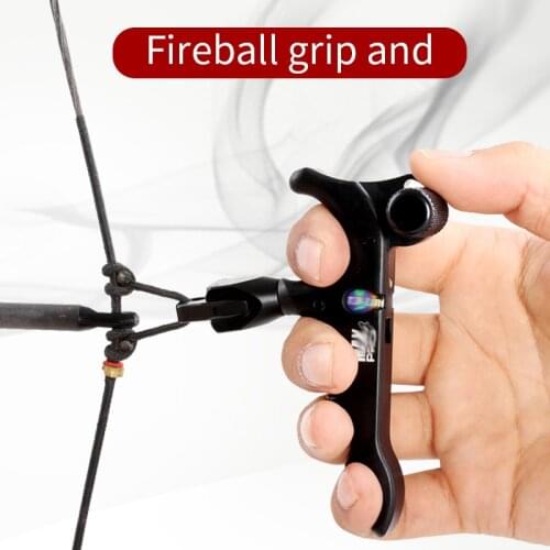 1PCS Linkboy Archery Arrow Release Aid 4 Finger Grip Trigger Compound Bow Auto Hunter Hunting Shooting Accessories